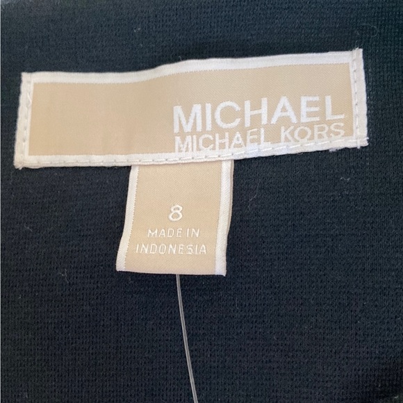 MICHAEL KORS black stretch knit fit & flare Dress - Picture 9 of 11